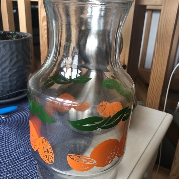 Dining Vintage Glass Juice Pitcher Poshmark